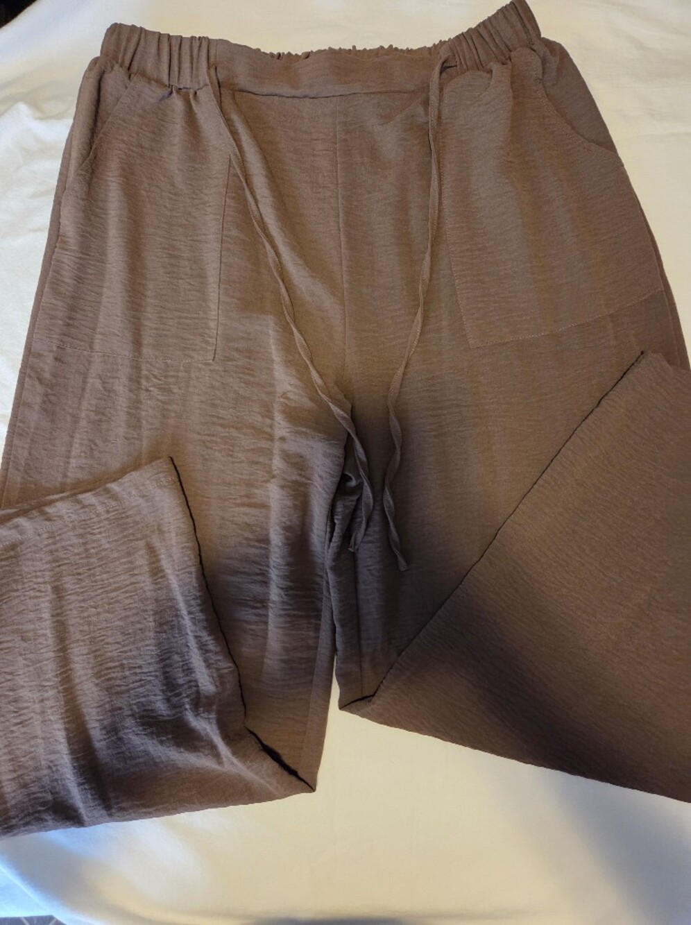 Cotton-Look Taupe Duvet Cover Set with Pillowcase